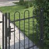 vidaXL Fence Gate Boxtel Grey 103 x 150 cm Powder-Coated Steel