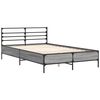 vidaXL Bed Frame without Mattress Grey Sonoma 120x190 cm Small Double