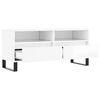 vidaXL TV Cabinet High Gloss White 100x34.5x44.5 cm Engineered Wood