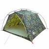 vidaXL Tunnel Tent Camouflage 4-Person 185T Polyester with PU Coating