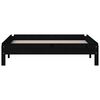 vidaXL Stack Bed without Mattress Black 75x190 cm Small Single Solid Wood Pine