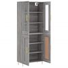 vidaXL Highboard Grey Sonoma 69.5x34x180 cm Engineered Wood