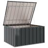 vidaXL Garden Storage Box Black 101 x 82 x 50 cm Steel