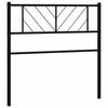 vidaXL Metal Replace Headboard Black 100 cm