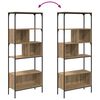 vidaXL Bookcase Artisan Oak 76 x 33 x 188.5 cm Engineered Wood