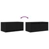 vidaXL TV Cabinets 2 pcs Black Oak 60x31x25.5 cm Engineered Wood