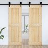 vidaXL Door NARVIK Natural 70 x 210 cm Solid Pine Wood