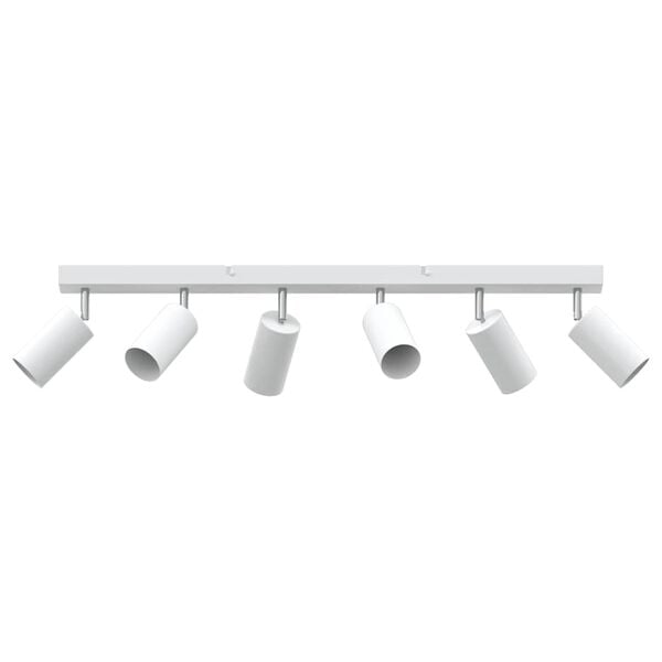 vidaXL Ceiling Spotlight with Spotlights White 73 x 6 x 16 cm Metal