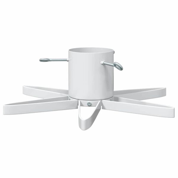 vidaXL Christmas Tree Stand 1.73 White 49 x 49 x 15.5 cm Steel