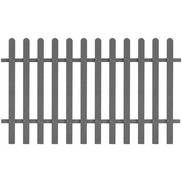 vidaXL Picket Fence WPC 200x120 cm