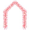 vidaXL Christmas Garland with LED Lights 5 m Pink