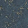 DUTCH WALLCOVERINGS Wallpaper Marble Blue and Gold