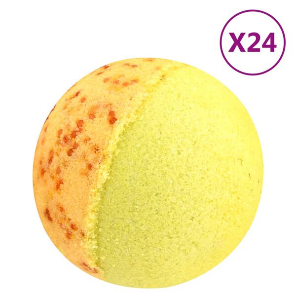 vidaXL Bath Bombs 24 pcs Natural Essential Oils