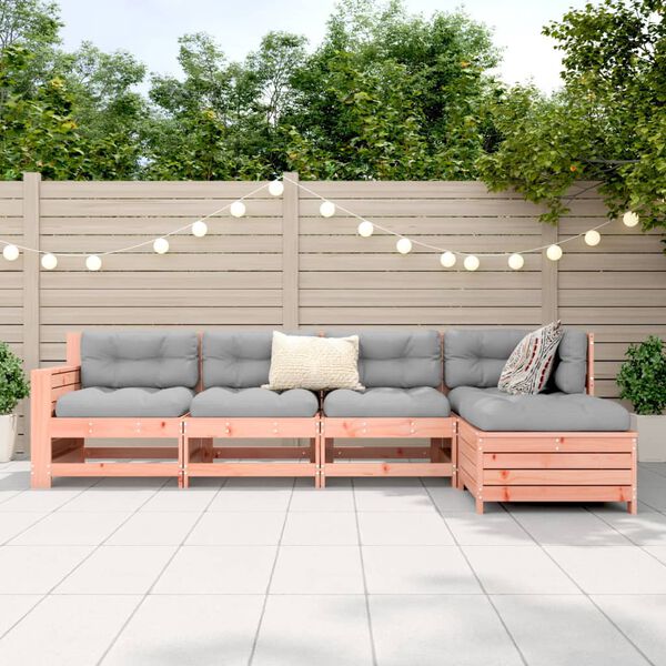 vidaXL 5 Piece Garden Sofa Set Solid Wood Douglas Fir