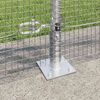 vidaXL Fence Post Silver 50 x 1 m (16 x 16 mm mesh) Steel