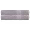 vidaXL Towels "FROGN" 2 pcs Grey 100x200 cm 360 gsm