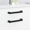 vidaXL Handle Plain 12 pcs Black 380 x 34 x 85 mm Aluminium and PP