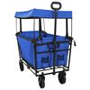 vidaXL Folding Hand Trolley Black 105 x 56.5 x 116 cm Oxford Cloth