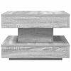 vidaXL Coffee Table 360-Degree Rotatable Grey Sonoma 50x50x34.5 cm