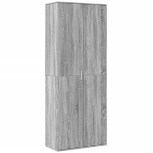 vidaXL Highboard Grey Sonoma 70x35x180 cm Engineered Wood