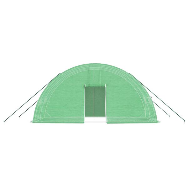 vidaXL Greenhouse with Steel Frame Green 12 m&sup2; 6x2x2.85 m