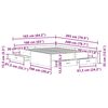 vidaXL Bed Frame with Drawer Old Wood 160 x 200 cm Engineered Wood