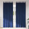 vidaXL Blackout Curtains 2 pcs Dark Blue 140 x 225 cm Velvet