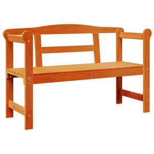 vidaXL Outdoor Bench Brown 119 x 44 x 76 cm Solid Pine Wood