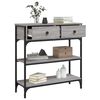 vidaXL Console Table Grey Sonoma 72.5x25x75 cm Engineered Wood