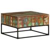 vidaXL Coffee Table | Multicolour | Solid reclaimed wood and iron | Medium