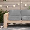 vidaXL Pallet Cushion for suitable for Seat Grey 80 x 80 x 12 cm