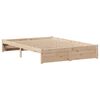 vidaXL Bed Frame without Mattress 150x200 cm King Size Solid Wood Pine