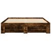 vidaXL Bed Frame without Mattress Smoked Oak 160x200 cm Engineered Wood