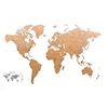 MiMi Innovations World Map Wall Decor Luxury Puzzle Brown 150x90 cm