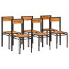 vidaXL Dining Chairs 6 pcs Solid Acacia Wood