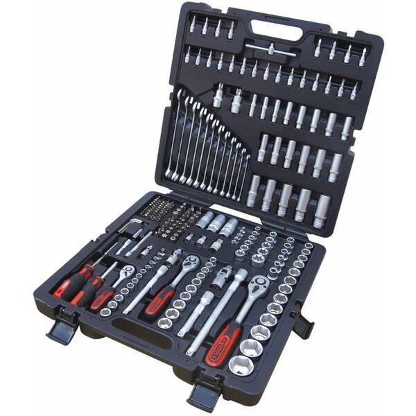 KS Tools 216 Pieces Drive Socket and Bit Set 1/4"+3/8"+1/2" 917.0216