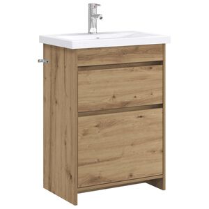 vidaXL Bathroom Furniture Set Artisan Oak 61 x 40 x 84.5 cm