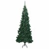 vidaXL Corner Artificial Christmas Tree Green 180 cm PVC and Metal