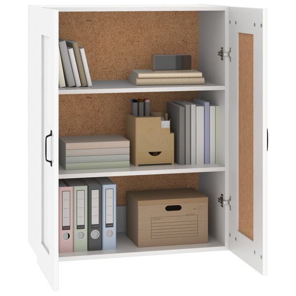 vidaXL Hanging Wall Cabinet White 69.5x32.5x90 cm