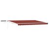 vidaXL Electric Retractable Awning Orange, Brown and White 5 x 3 m