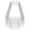 vidaXL Gabion Raised Bed Galvanised Iron 500x100x50 cm