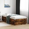 vidaXL Bed Frame without Mattress Smoked Oak 100x200 cm
