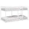 vidaXL Bunk Bed without Mattress White 80x200 cm Steel