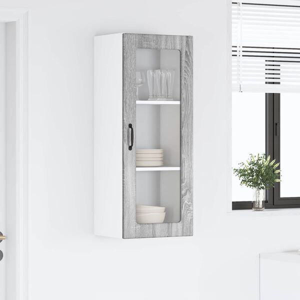 vidaXL Kitchen Cabinet Grey Sonoma 40 x 31 x 100 cm Engineered Wood