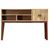 vidaXL Console Table 115x30x76 cm Solid Rough Mango Wood