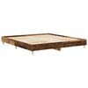 vidaXL Bed Frame No Mattress Old Wood 200x200 cm Engineered Wood
