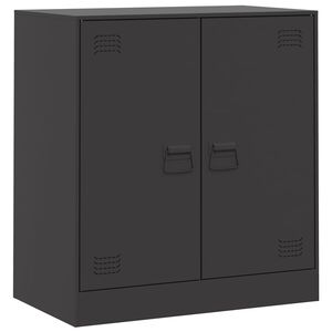vidaXL Sideboard Black 67x39x73 cm Steel