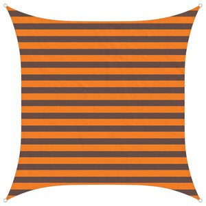 vidaXL Sun Shade Sail Orange and Brown 2 x 2 m 100% Polyester Oxford