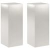 vidaXL Plant Stand 2 pcs Silver 40 x 40 x 100 cm Steel