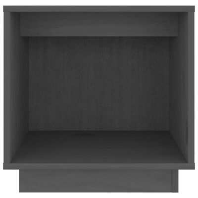 vidaXL Bedside Cabinet Grey 40x30x40 cm Solid Wood Pine